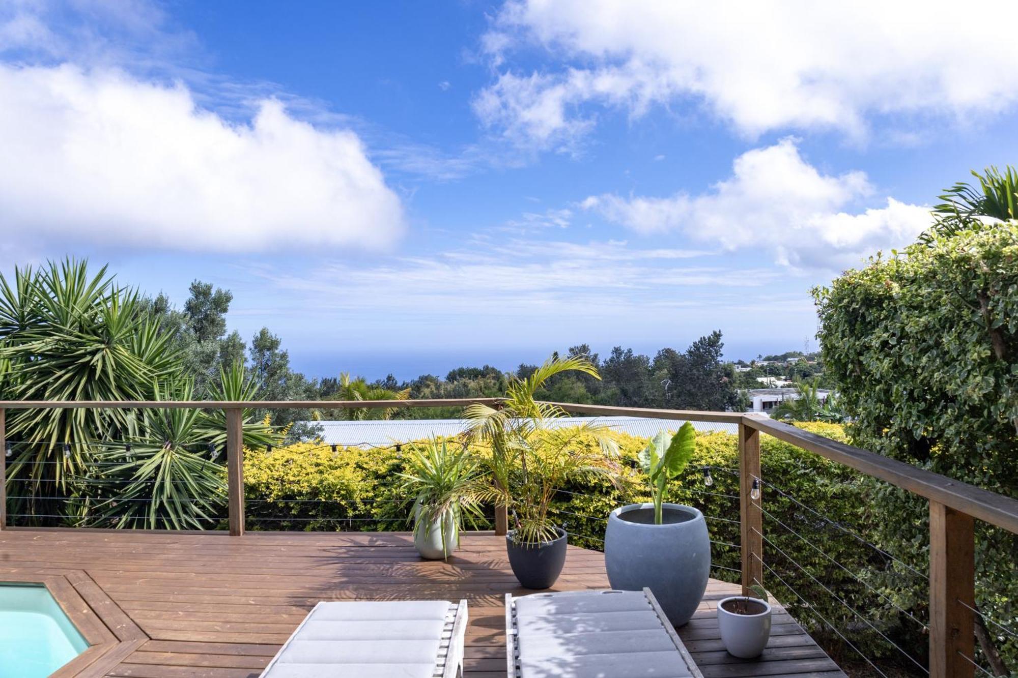 Villa Cactus Avec Piscine Et Vue Mer La Saline Les Bains Exterior foto